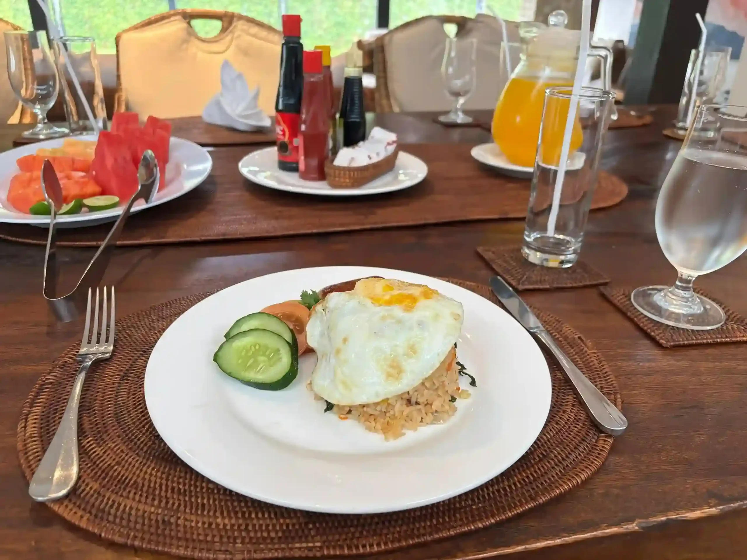 Menu Sarapan di Villa Hana