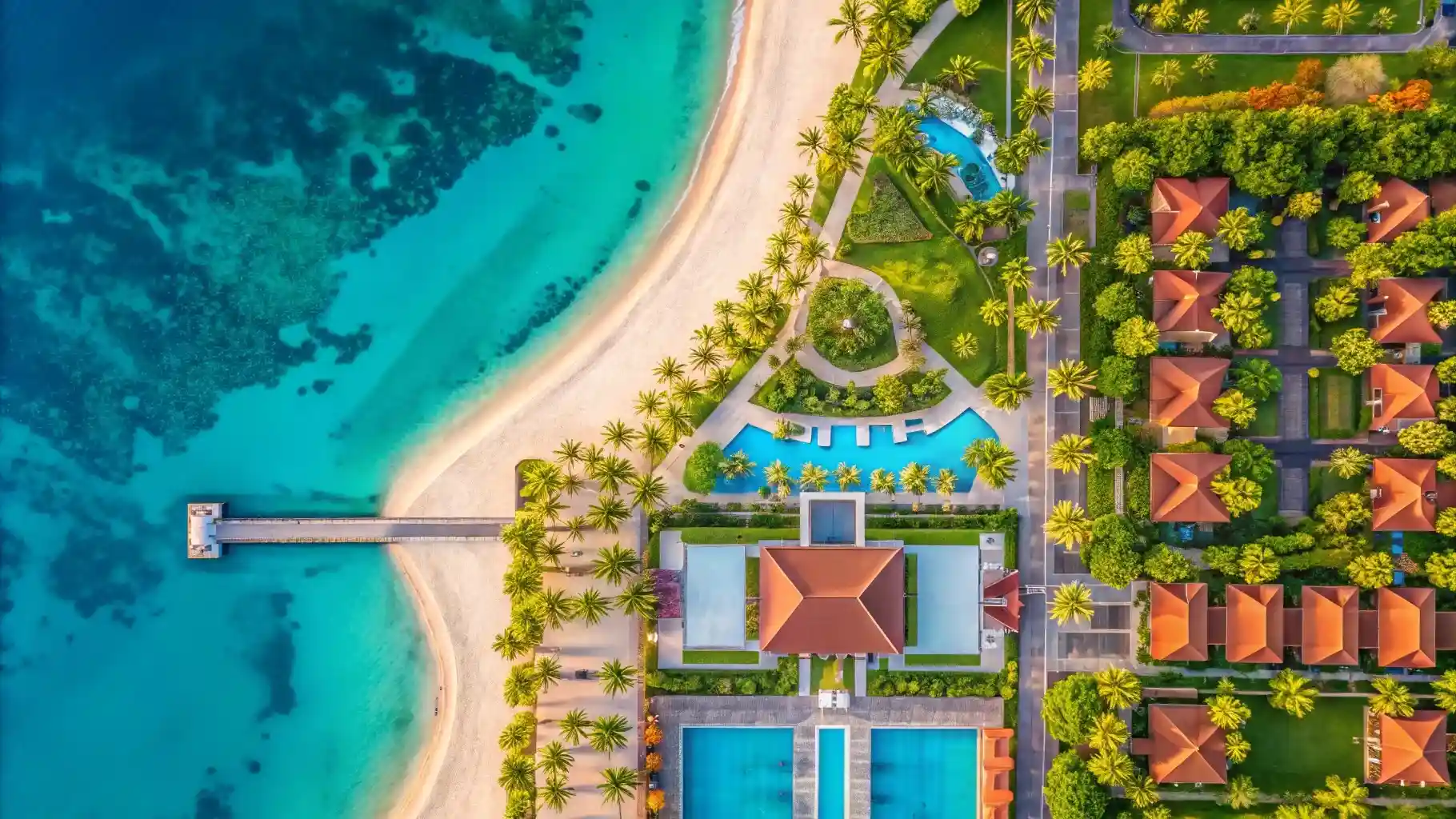 Beachfront villa with private access in Nusa Dua