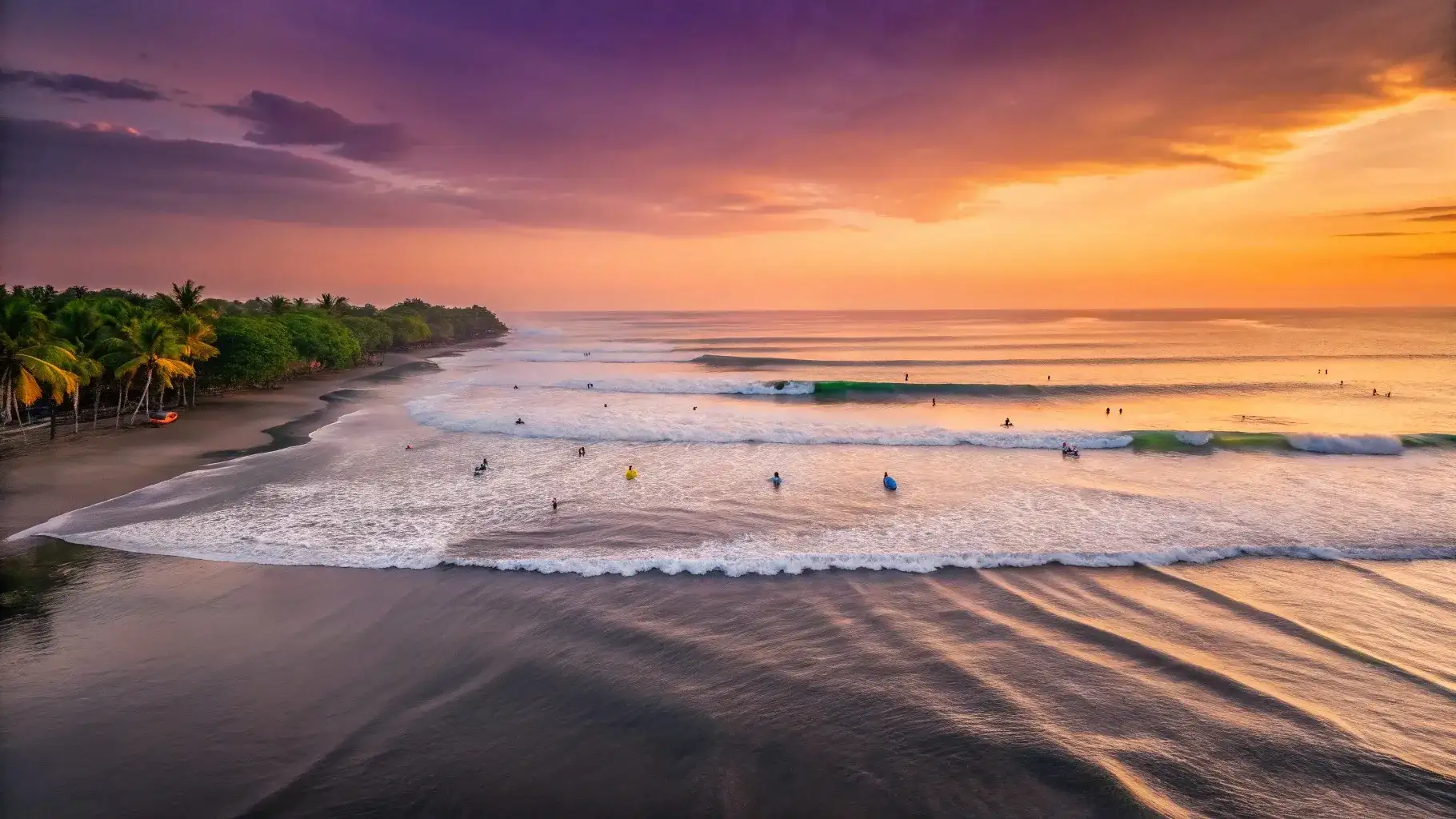 Beach club loungers at a Seminyak resort